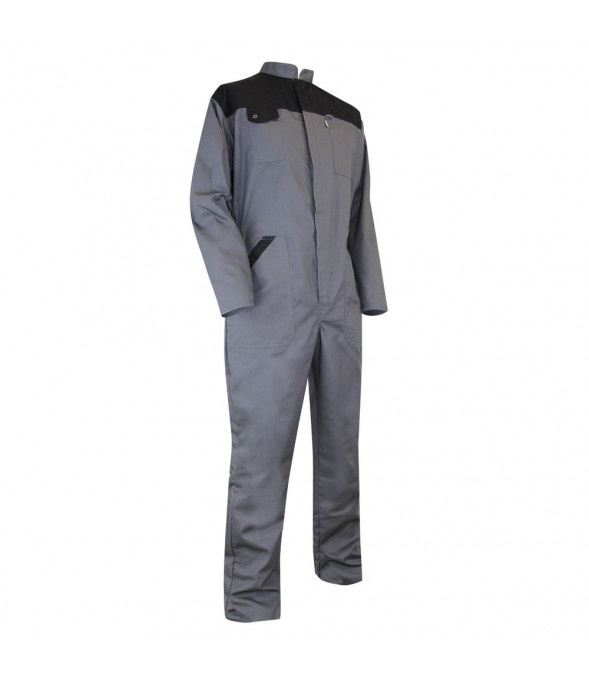 combinaison de travail seigle 1 zip gris noir lma